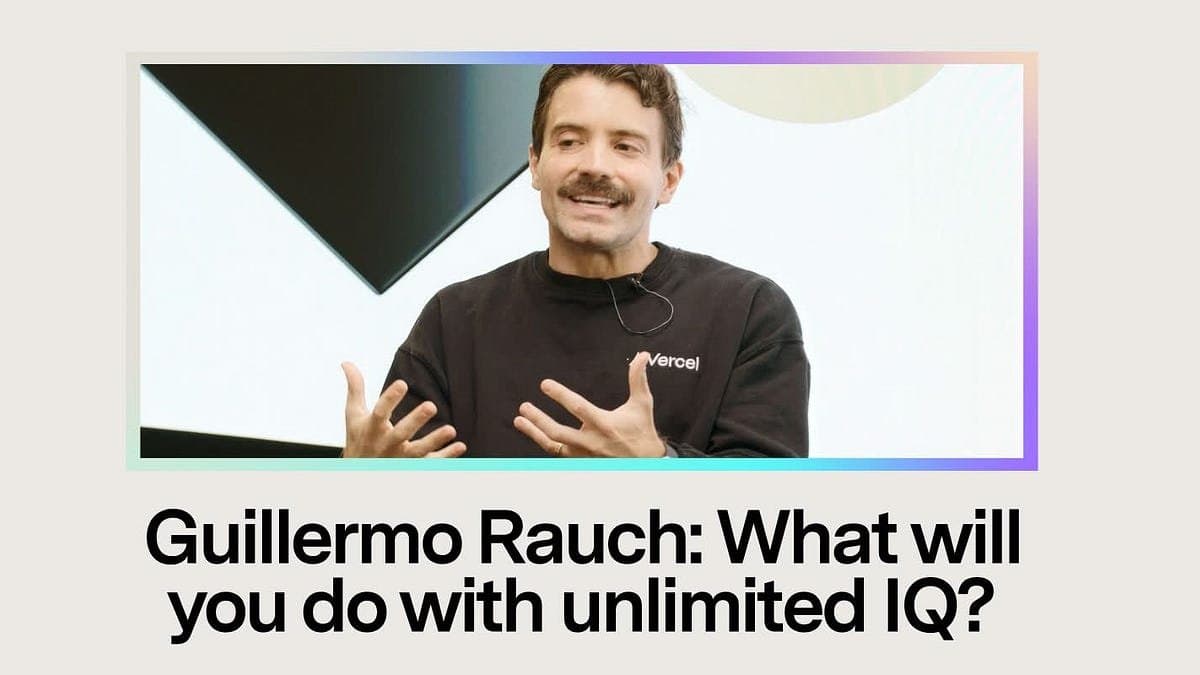 Guillermo Rauch: O que você fará com QI ilimitado?