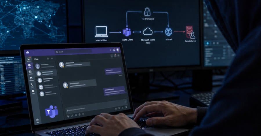 DragonForce usa relays TURN do Microsoft Teams para esconder tráfego C2 de backdoor em Go