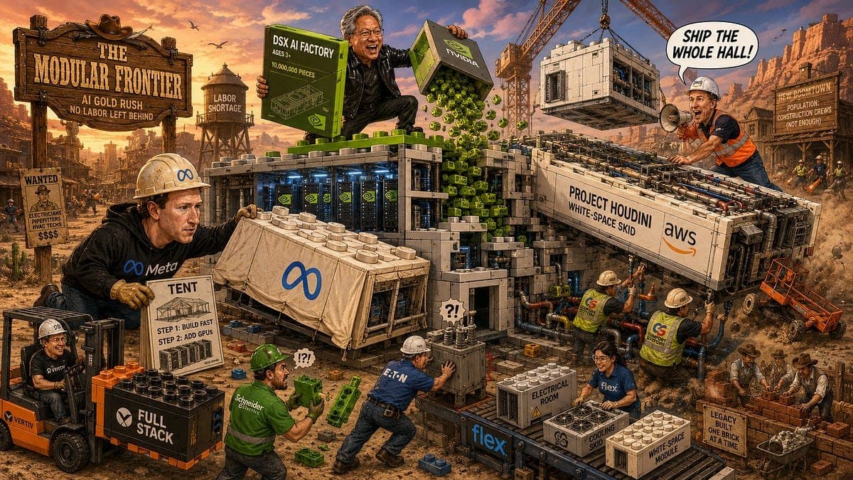 Hyperscalers Constroem Datacenters de IA Como Lego para Superar Gargalos de Energia e Mão de Obra