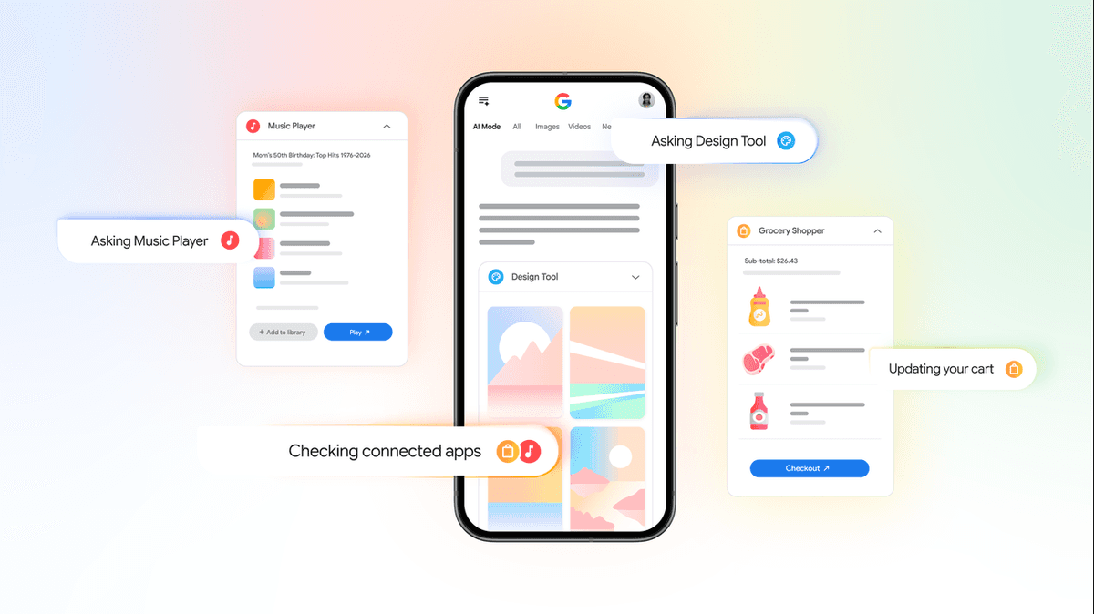 Integrações com Instacart, Canva e YouTube chegam ao Google AI Mode