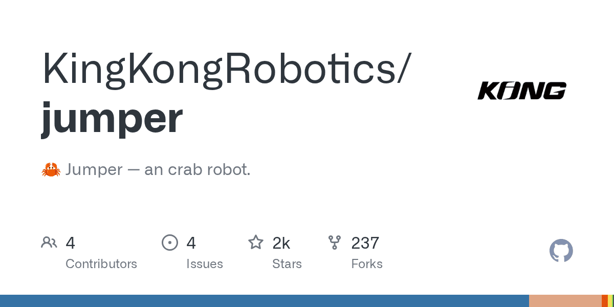 Jumper: Robô Caranguejo de Código Aberto com Locomoção e Salto