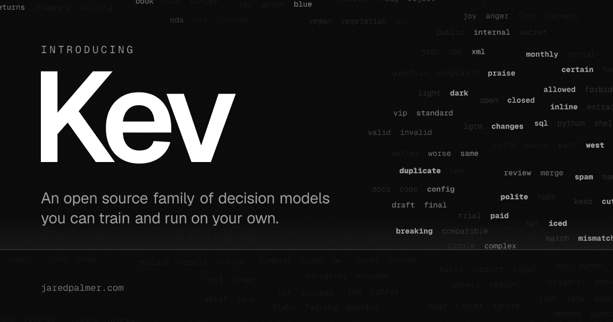 Kev: Nova família de modelos de decisão open-source com API compatível com TypeSafe