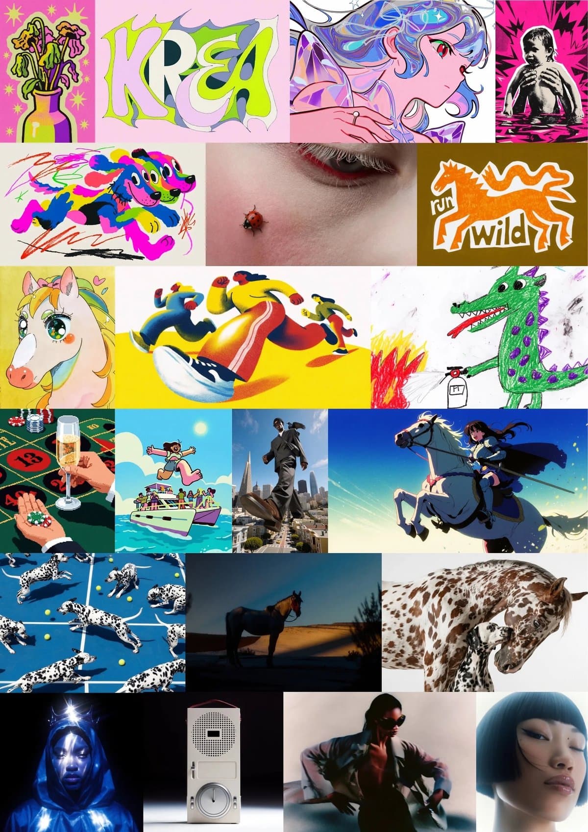 Krea 2 detalha uma geração de imagens mais expressiva