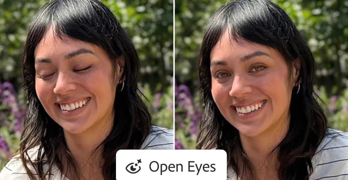 Lightroom para celular agora abre olhos fechados em fotos com um toque