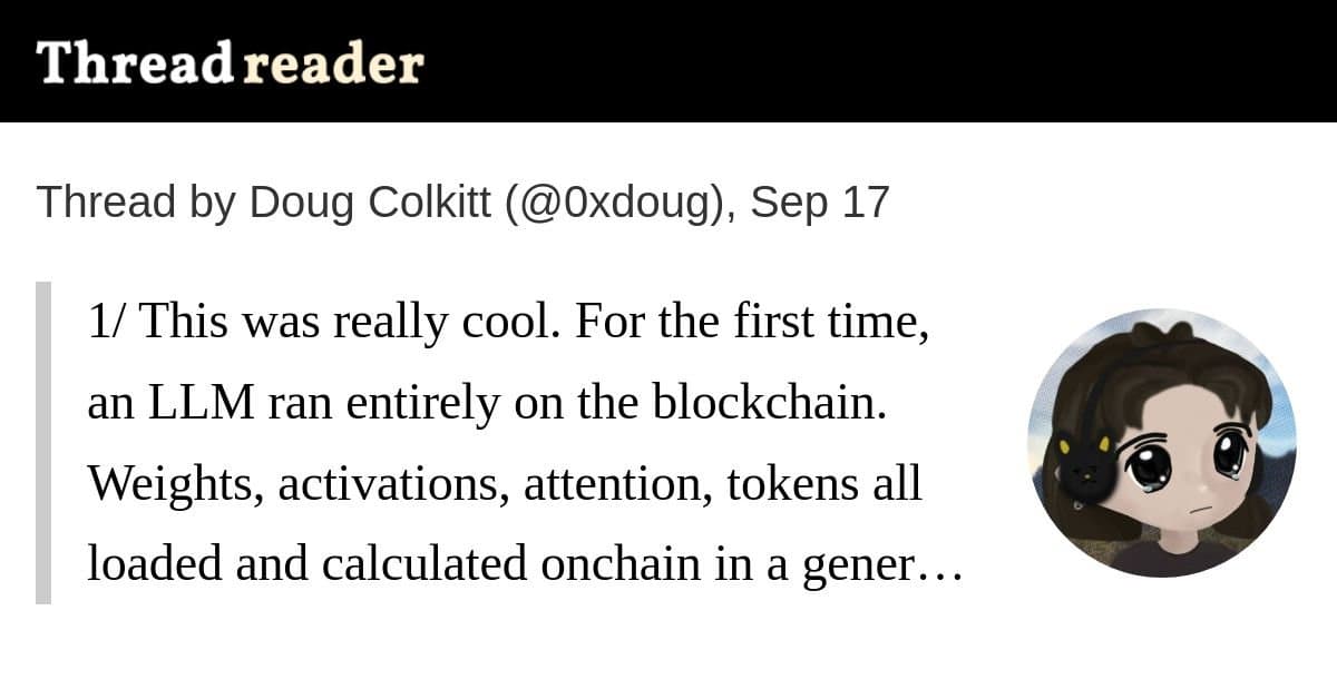 LLM executa inference totalmente on-chain via Solana SVM