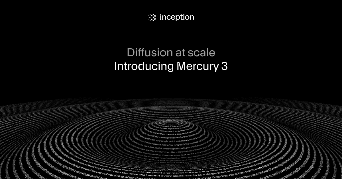 Mercury 3 da Inception Labs supera GPT-6 Luna e Claude Haiku 5.5 em benchmarks de linguagem