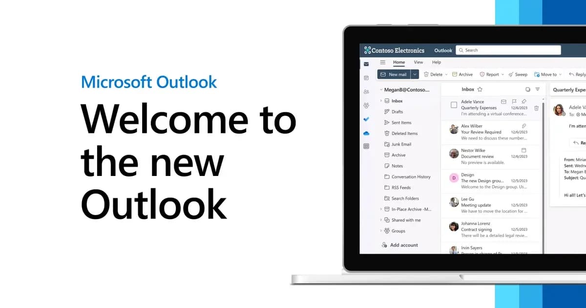 Microsoft new Outlook for Windows unified inbox
