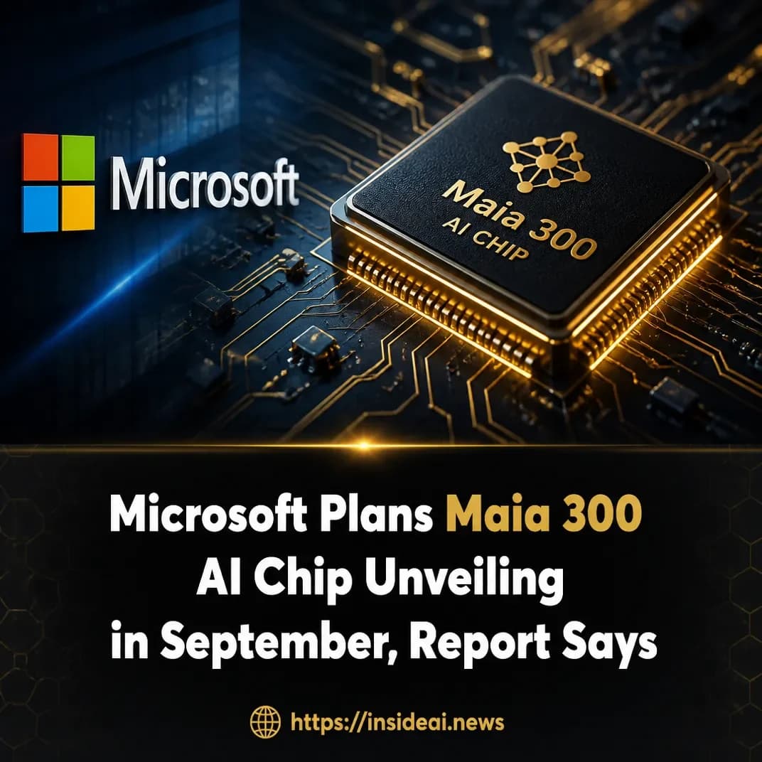 Microsoft planeja revelar o chip IA Maia 300 em setembro para reduzir dependência de GPUs Nvidia