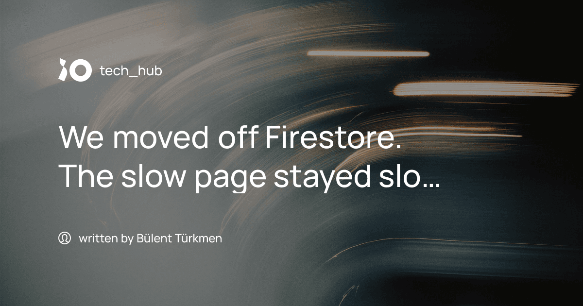 Migração do Firestore para SQL: Lentidão Persiste até Otimização do Modelo de Leitura