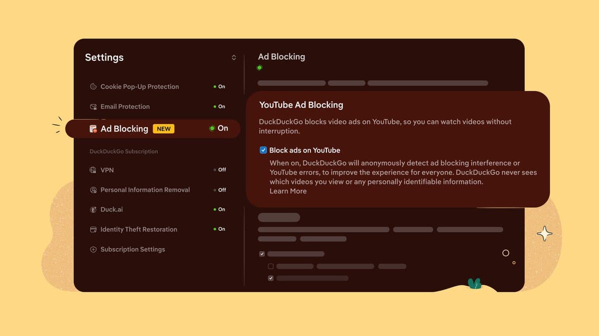 DuckDuckGo aprimora bloqueio de anúncios e mira em vídeos do YouTube