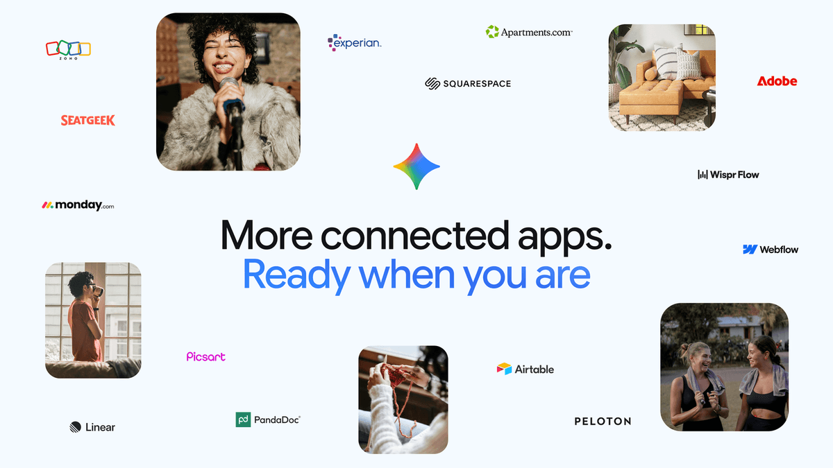 Nova onda de Connected Apps chega ao Gemini