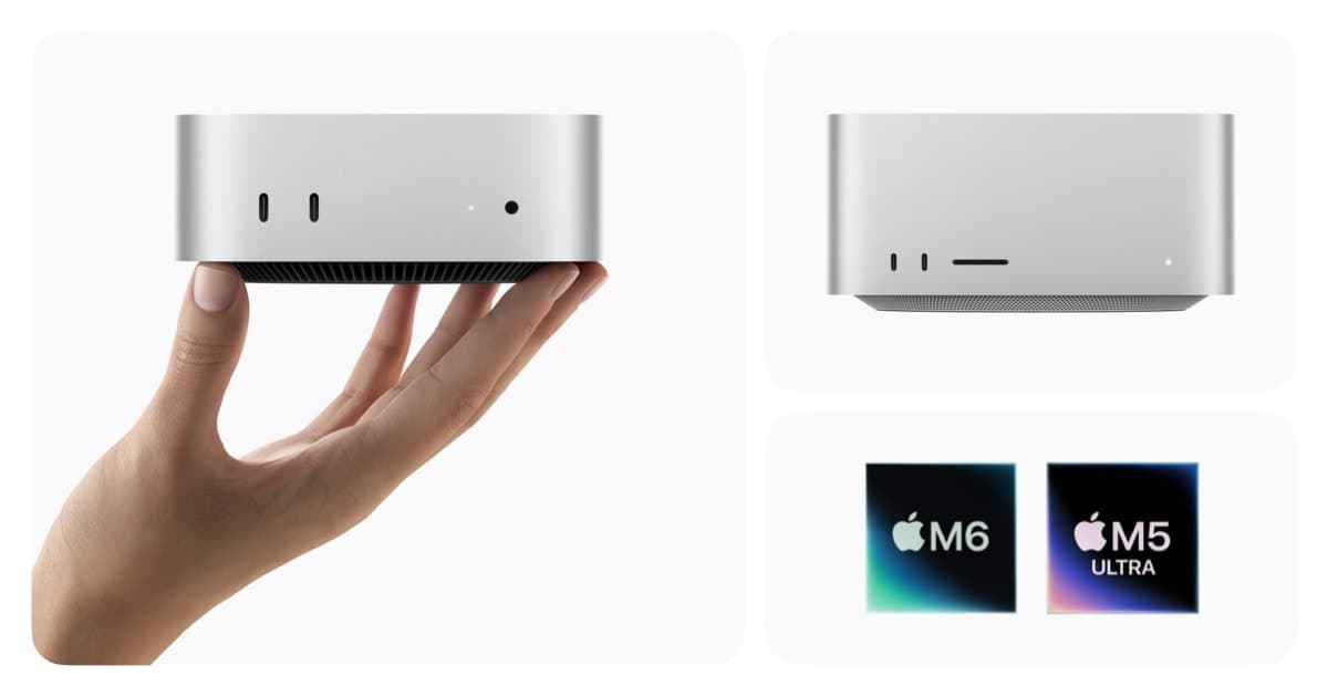 Novos Mac mini e Mac Studio da Apple já estão disponíveis com chips M6, M5 Pro, M5 Max e M5 Ultra