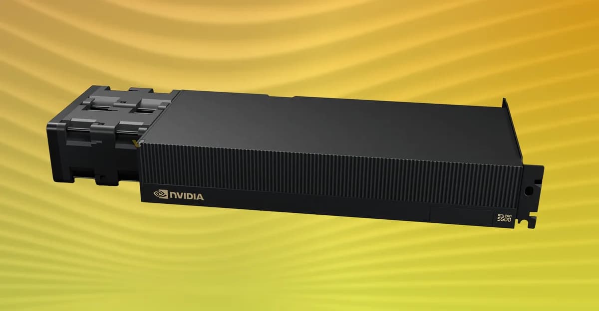 NVIDIA lança RTX PRO 5500 Blackwell com 84GB GDDR7 e limite de potência de 600W