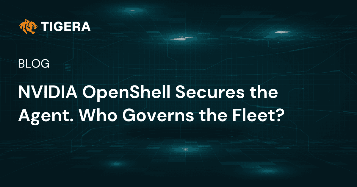NVIDIA OpenShell protege o agente. Quem governa a frota?