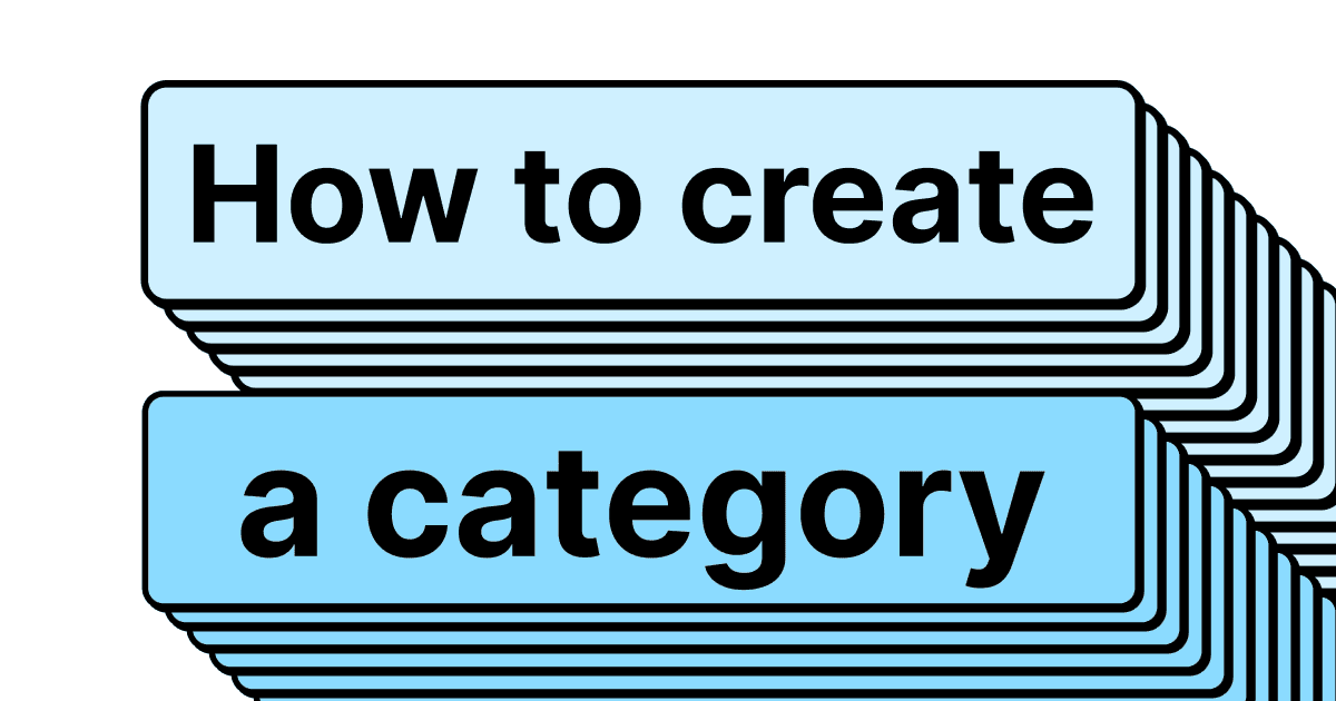 How to create a category