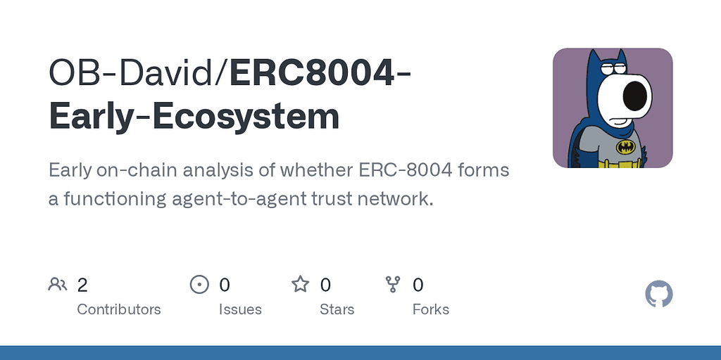O padrão ERC-8004 realmente forma uma rede de confiança entre agentes?
