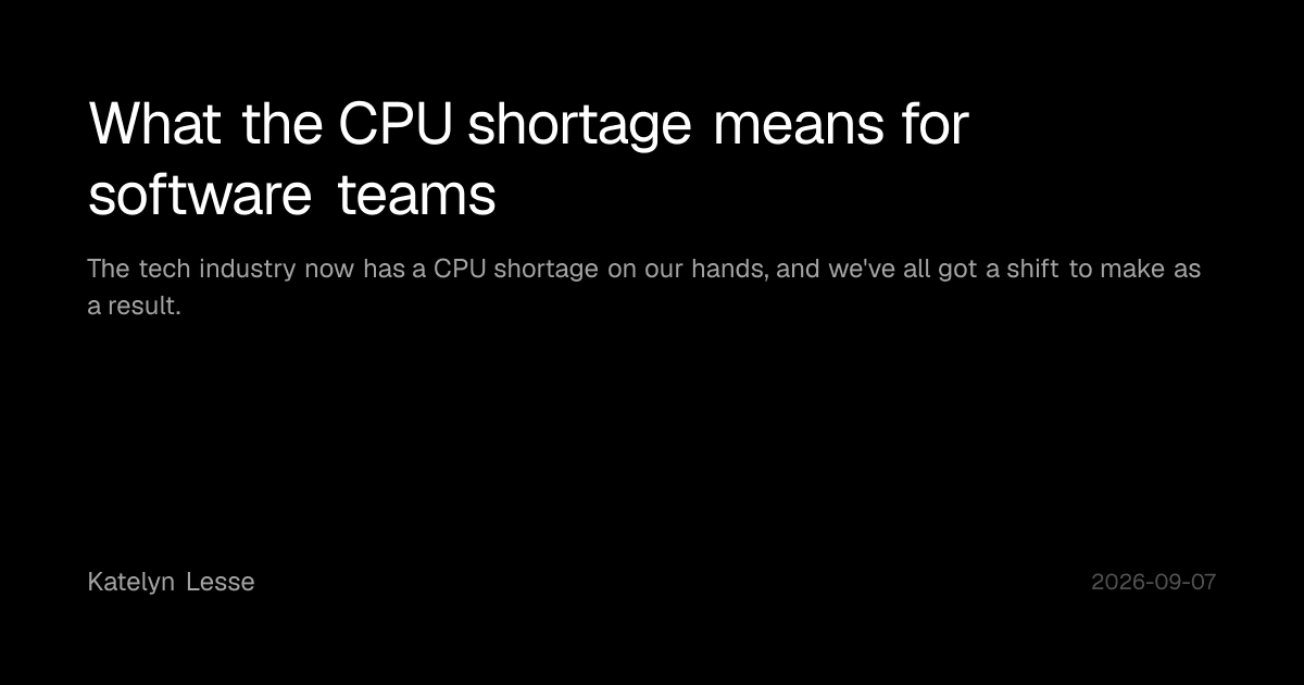 O que a escassez de CPU significa para as equipes de software