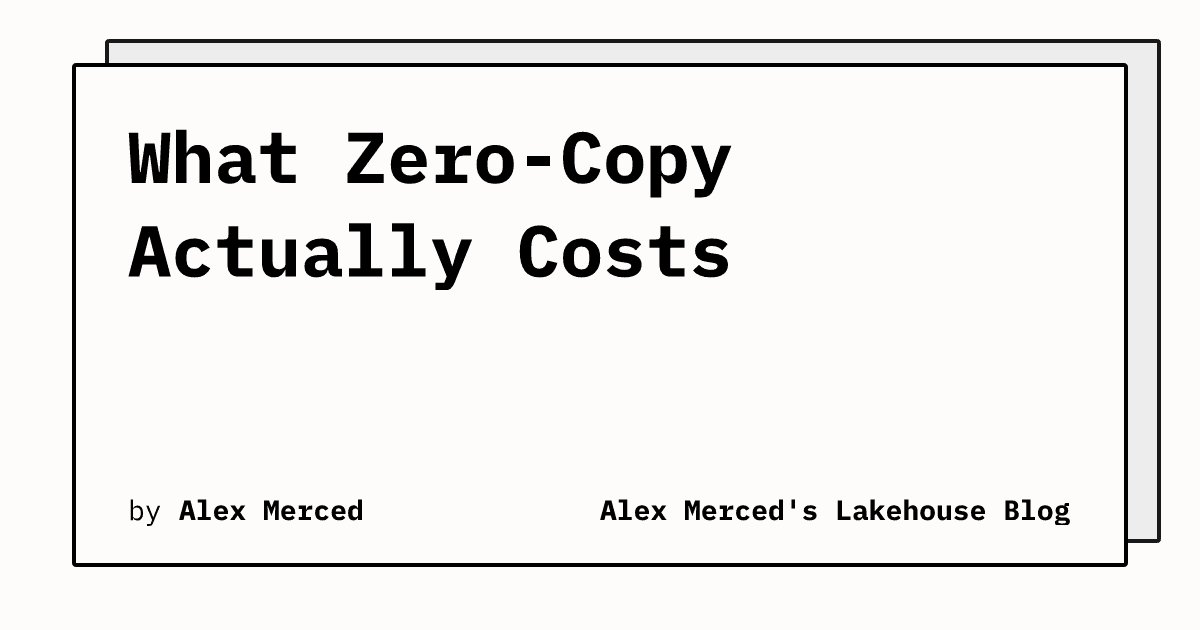 O que realmente custa o conceito de "Zero-Copy"
