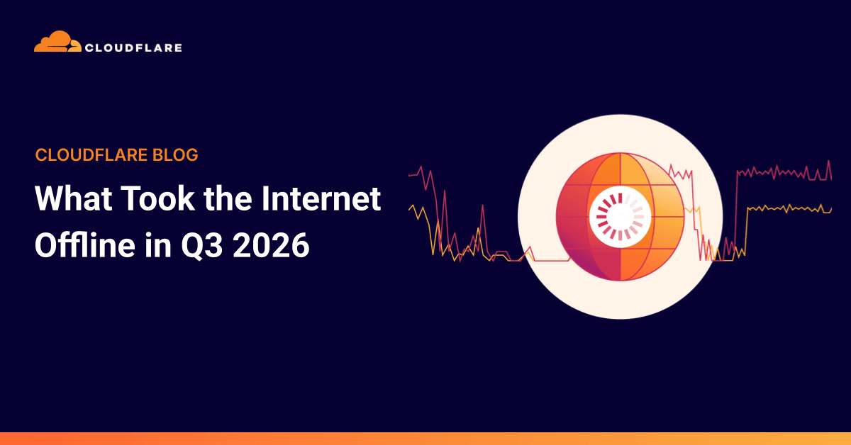 Cloudflare Radar registrou 49 interrupções da Internet no 3º trimestre de 2026, com energia e bloqueios de governos à frente