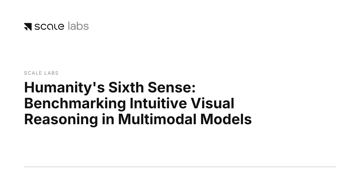 O Sexto Sentido da Humanidade: Avaliando o Raciocínio Visual Intuitivo em Modelos Multimodais