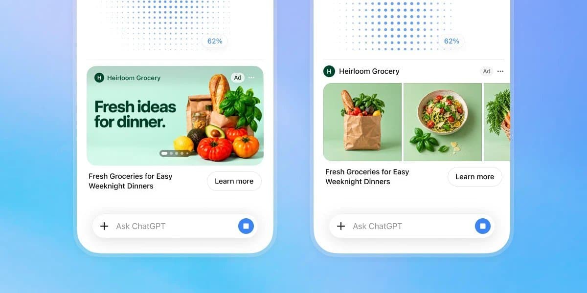 OpenAI inicia exibição de anúncios visuais em resultados de geração de imagens no ChatGPT
