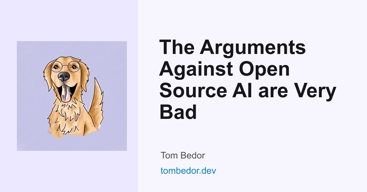 Os Argumentos Contra a IA Open Source São Fracos