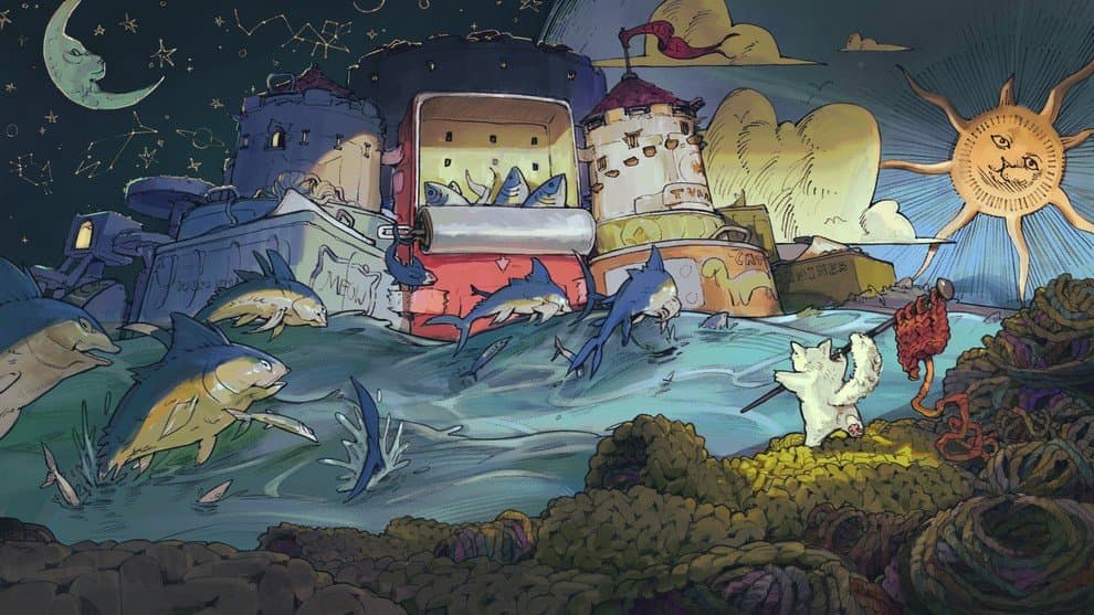 Os designs hard-surface e conceitos de personagens de Tarn Leith ficam entre a ficção científica e a fantasia