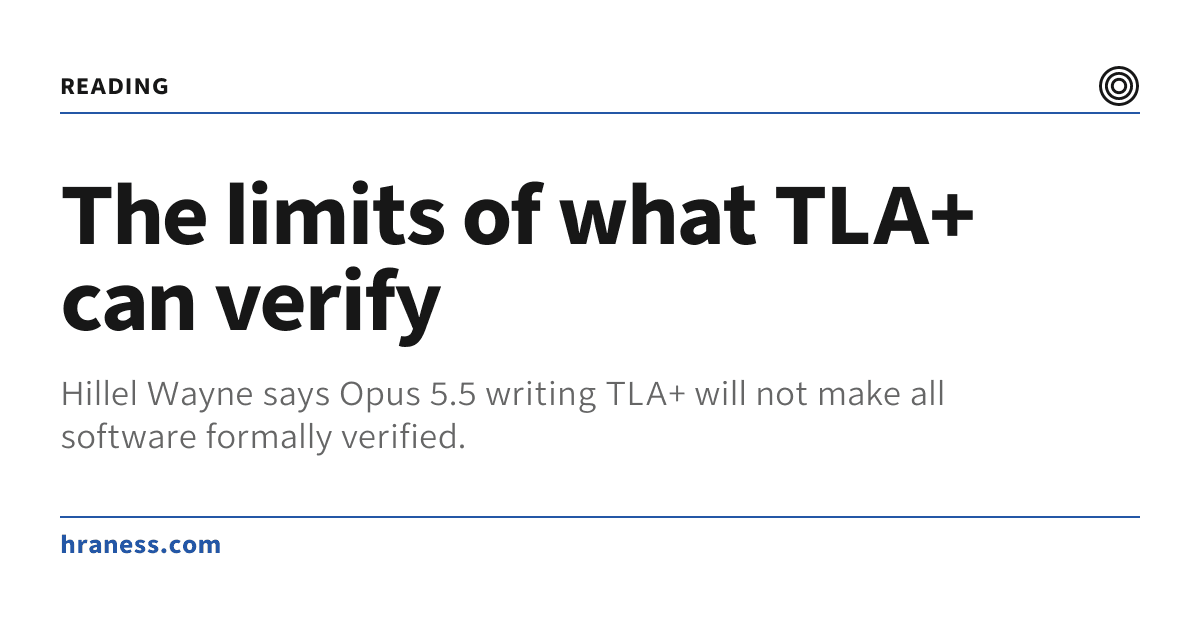 Os limites do que o TLA+ pode verificar