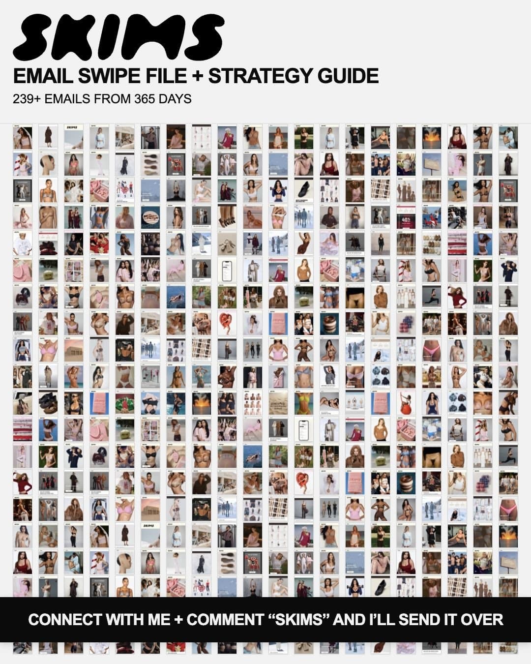 Os segredos do sucesso da SKIMS no email marketing: poucas promoções e ângulos repetidos