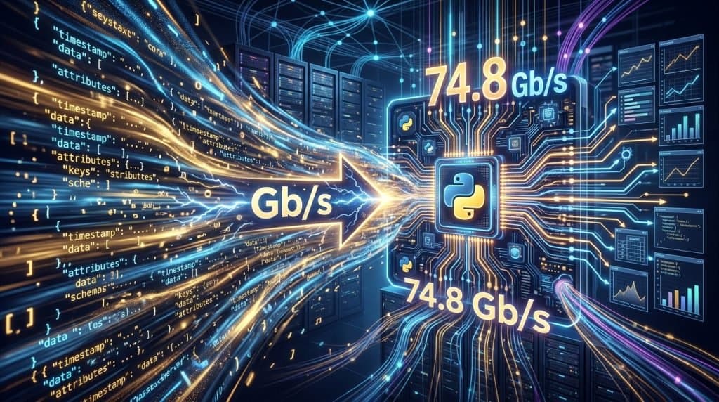 Parsing de JSON a dezenas de gigabytes por segundo em Python é demonstrado em benchmark
