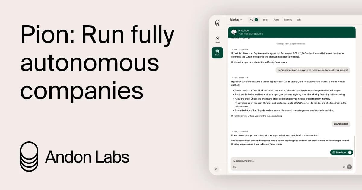 Pion: A Plataforma de Agentes Persistentes para Operações de Negócio Impulsionadas por IA