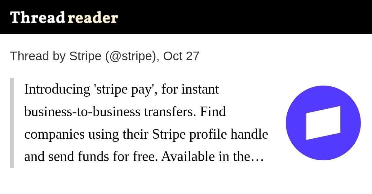 Plugin stripe pay permite enviar fundos a empresas pelo handle do perfil Stripe
