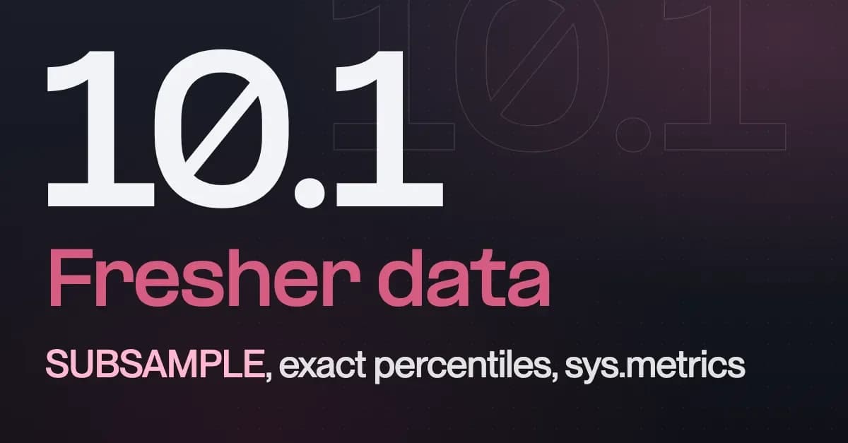 QuestDB 10.1 traz dados mais atualizados, menos I/O e mais recursos de análise em SQL