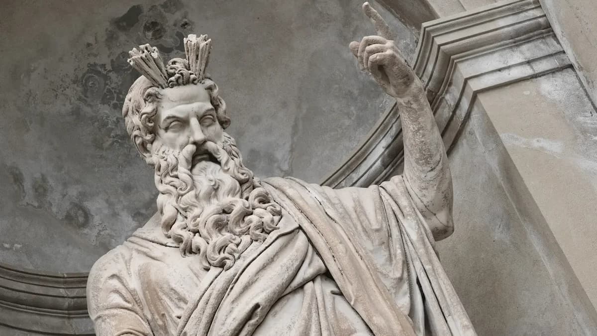A statue of Zeus