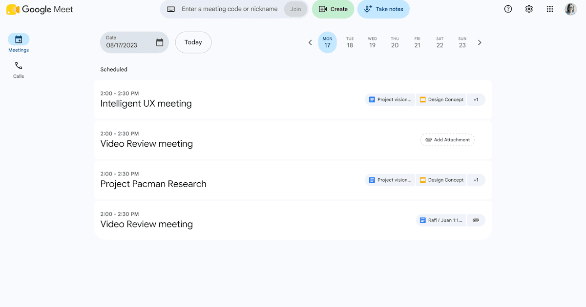 Recurso "Take notes for me" do Google Meet agora disponível para reuniões presenciais