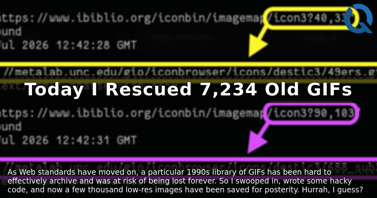 Resgate Digital: Como 7.234 GIFs Antigos Foram Salvos de um Imagemap