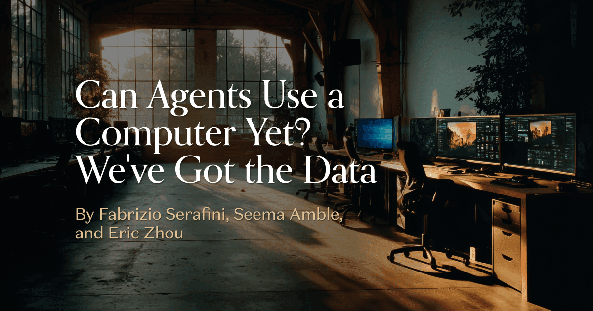Será que Agentes de IA Já Conseguem Usar um Computador? Temos os Dados