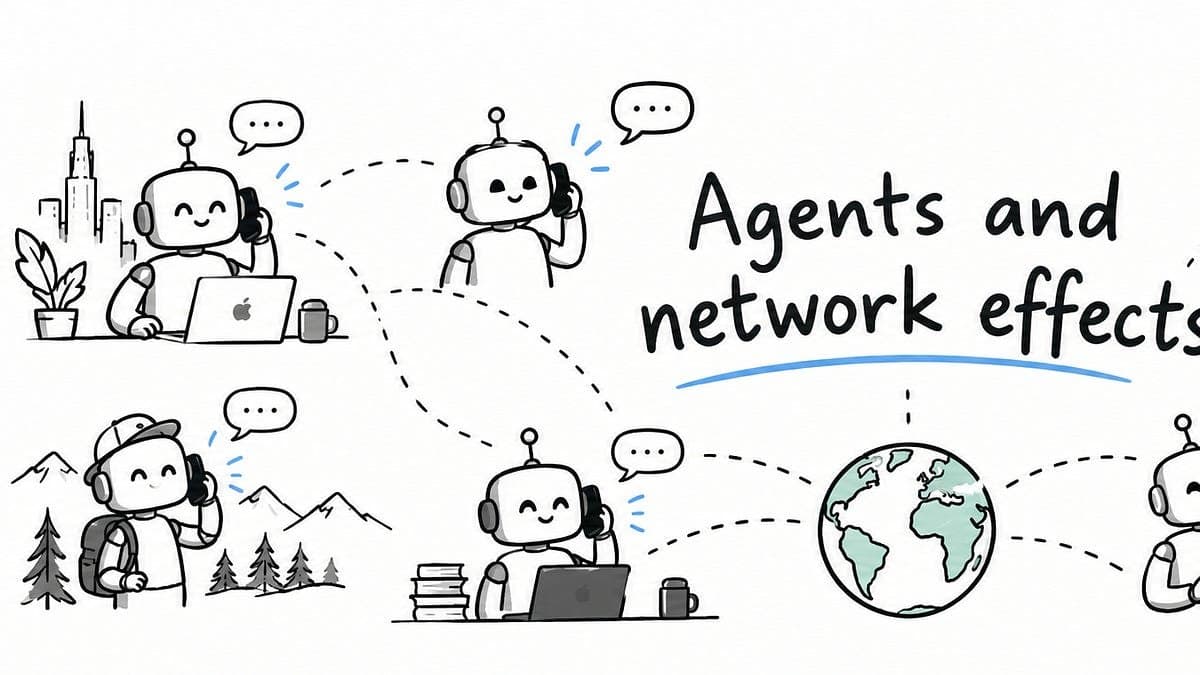 Será que os agentes de IA terão efeitos de rede?