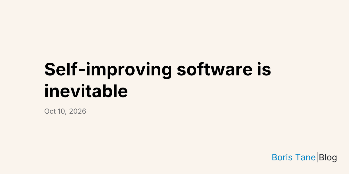 Software com capacidade de autoaprimoramento é inevitável