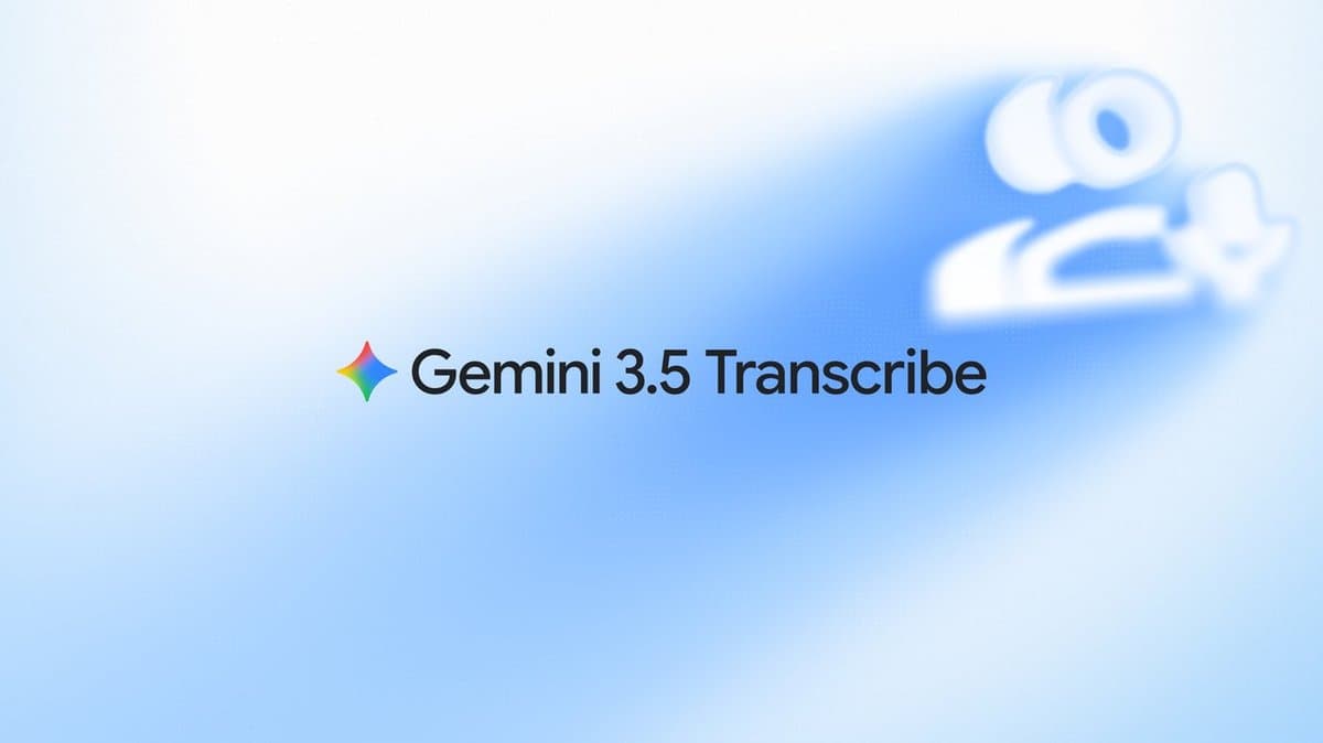 Transcrição inteligente com Gemini 3.5 Transcribe