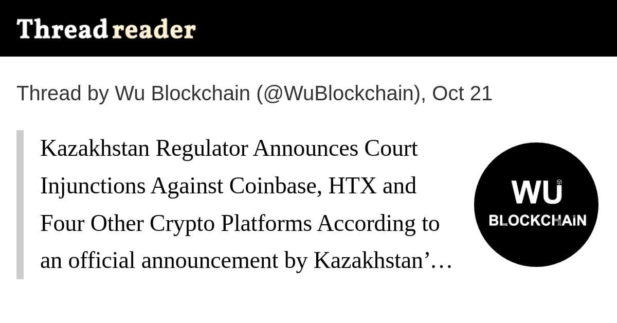 Tribunal do Cazaquistão emite liminares contra Coinbase e outras exchanges