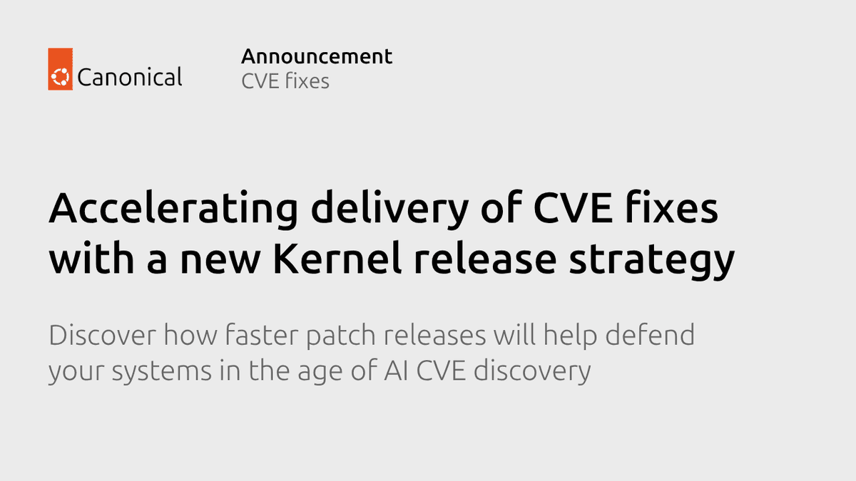 Ubuntu acelera entrega de correções de CVEs com nova estratégia de release do Kernel