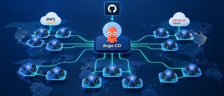 Um hub, 34 clusters: lições de um control plane GitOps em escala