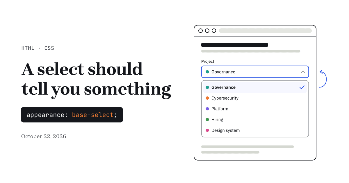 Um select deveria dizer algo ao usuário