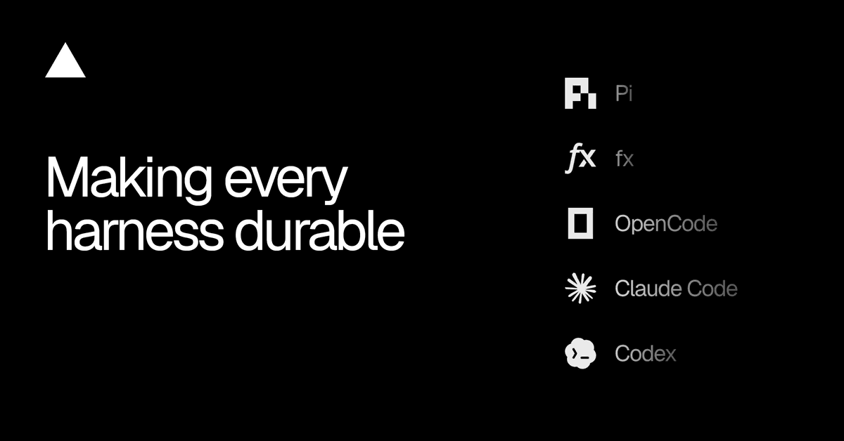 Vercel Apresenta `durable-harness` Para Execução Resiliente de Agent Harnesses na Nuvem