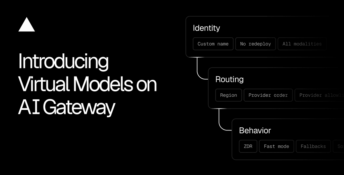 Vercel lança Virtual Models no AI Gateway para trocar modelos sem mexer no código