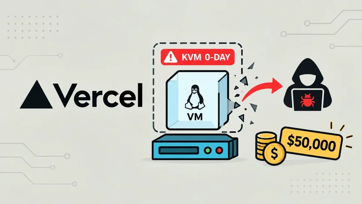 Vercel Confirma Zero-Day KVM de Fuga de VM e Recompensa Pesquisador com $50.000