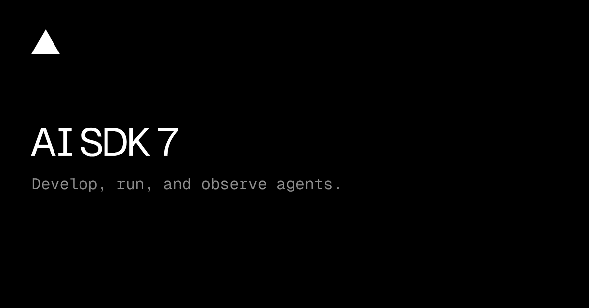 Vercel lança AI SDK 7 com melhorias em execução de ferramentas e streaming