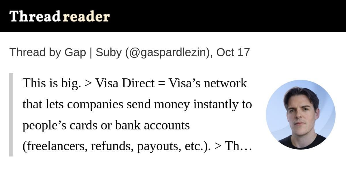 Visa Direct permite que empresas financiem pagamentos com USDC