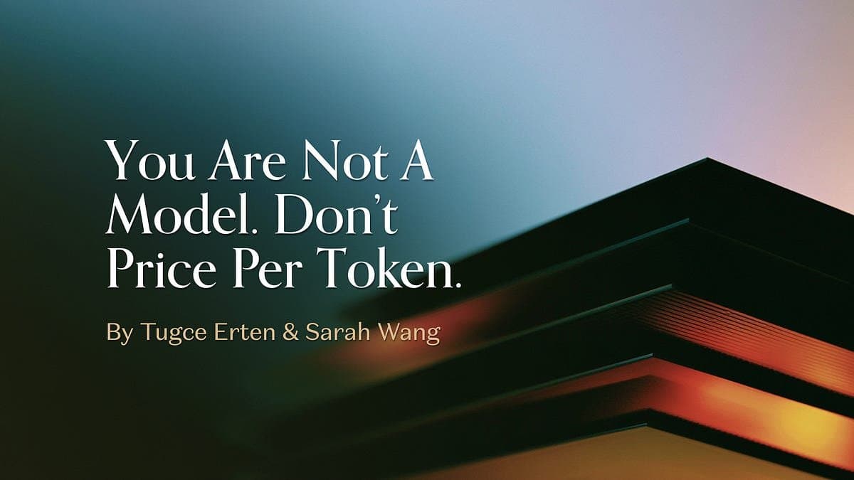 Você não é um modelo: evite precificar seus produtos por token